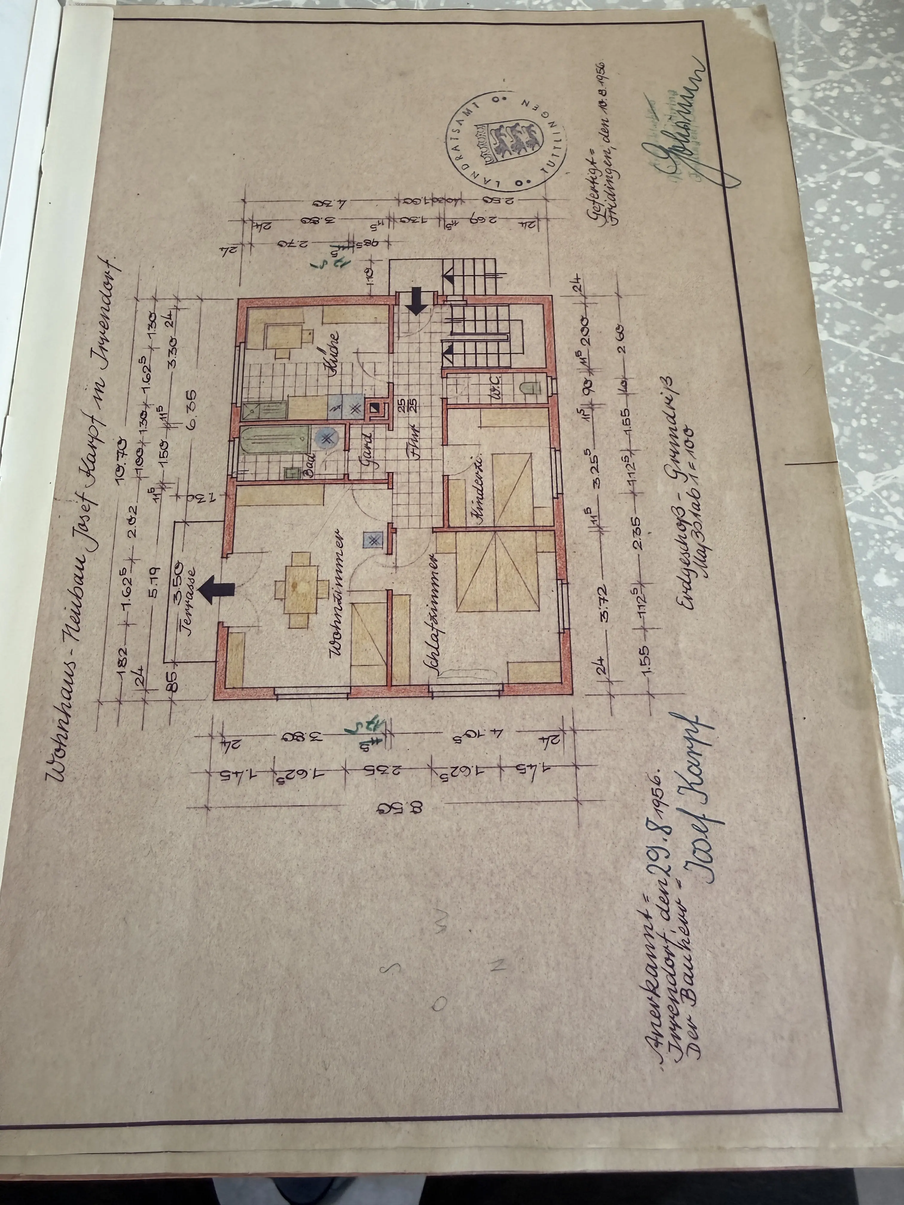 historischer Grundriss Erdgeschoss